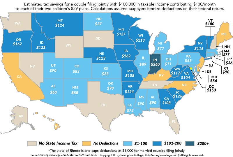 529 Plans and Tax Deductions by State