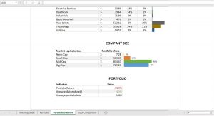 Portfolio Excel Spreadsheet Example