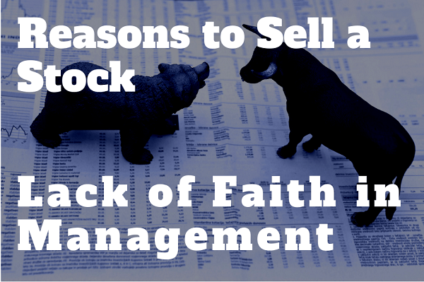 when to sell stocks because of management