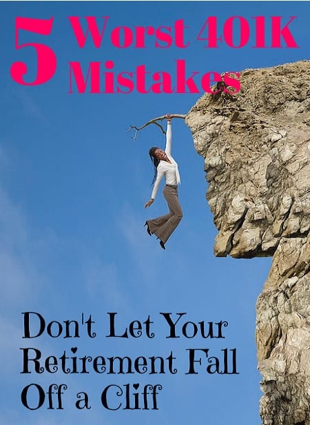 worst 401k investing mistakes
